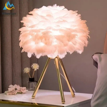Modern Feather LED Table Lamp - Casatrail.com